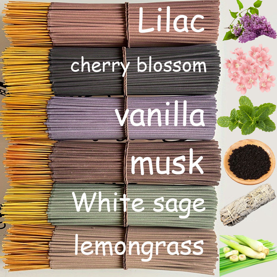 Home Fragrance Vanilla Scented Candle - Conjunto de varas de incenso de