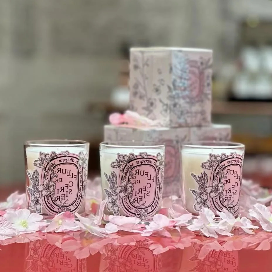 Quality Home Fragrance - Sakura Perfumado Fragrância Velas, Romântico Limitado