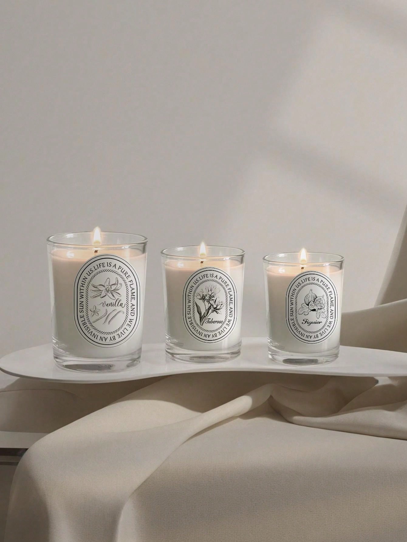 Velas em potes de vidro com ar - Home Fragrance Vanilla Scented Candle avaliação e preço