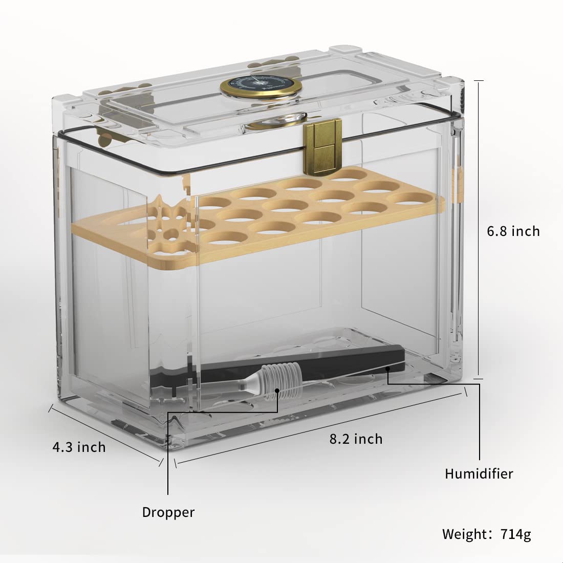 Umidificador de charuto acríli - Home Fragrance Maple Walnut avaliação e preço
