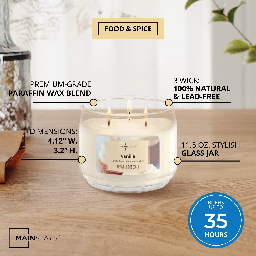 Vela Aromática de Baunilha com - Home Fragrance Vanilla Scented Candle avaliação e preço