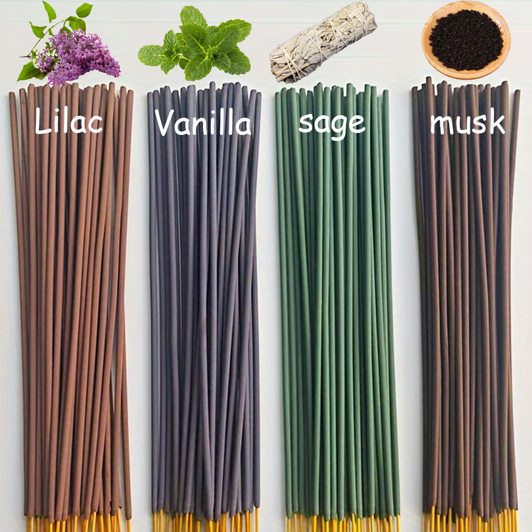 120 varas de incenso naturais  - Home Fragrance Vanilla Scented Candle avaliação e preço