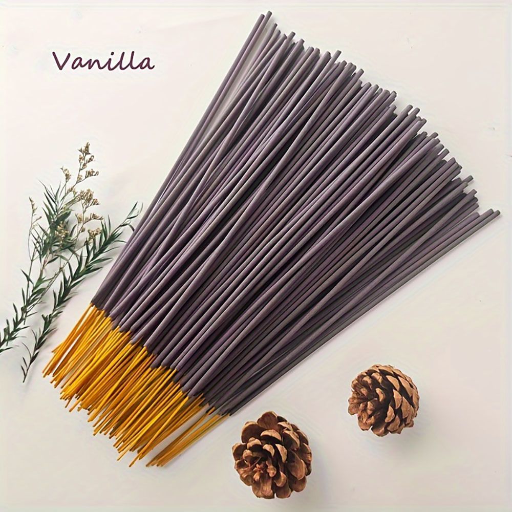 120 varas de incenso naturais  - Home Fragrance Vanilla Scented Candle avaliação e preço