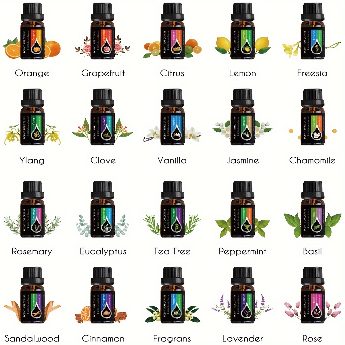 Conjunto de 20 Peças de Óleos  - Essential Oil Blend avaliação e preço