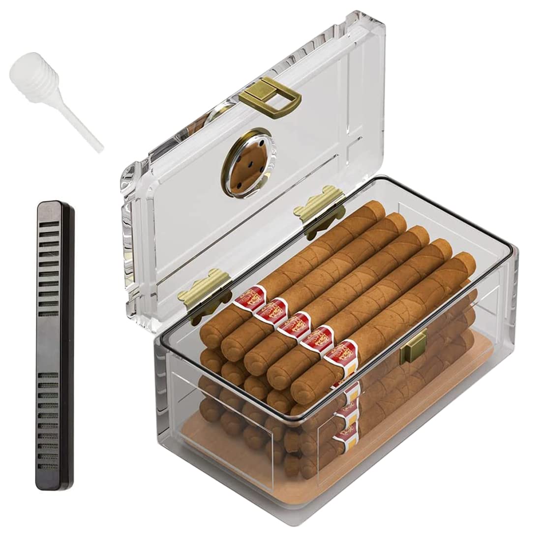 Humidor de charuto acrílico co - Home Fragrance Maple Walnut avaliação e preço
