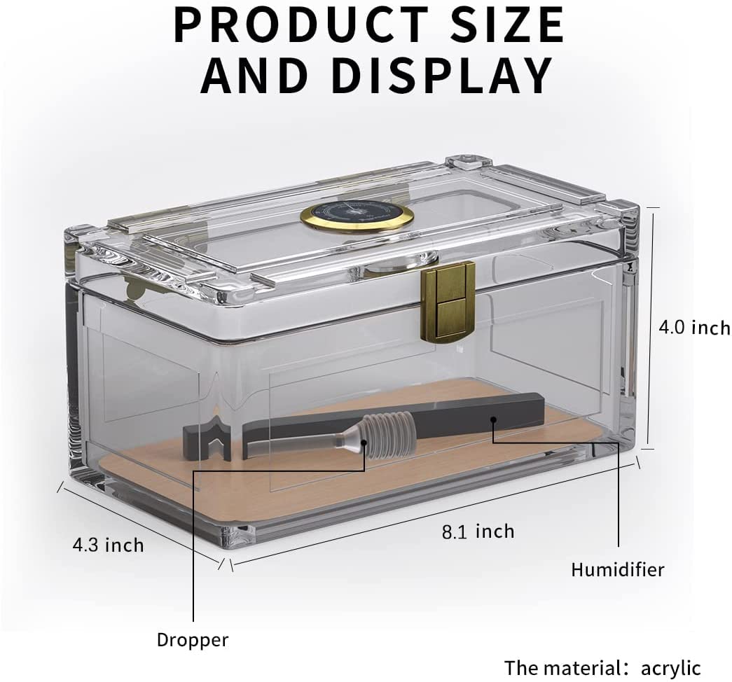 Humidor de charuto acrílico co - Home Fragrance Maple Walnut avaliação e preço